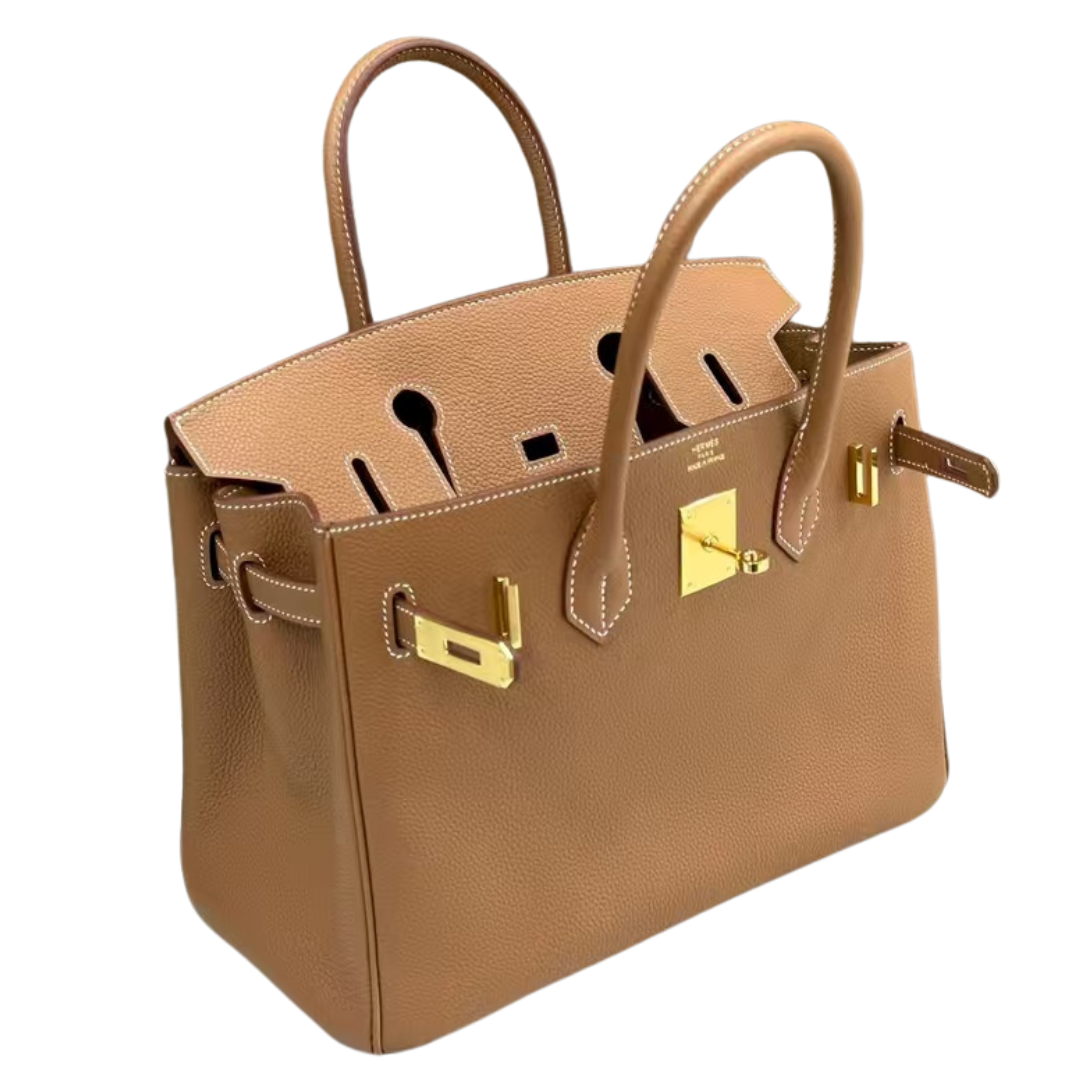 Hermes Birkin 30 Togo Leather in Gold with Gold Hardware – Pre-Owned Authentic