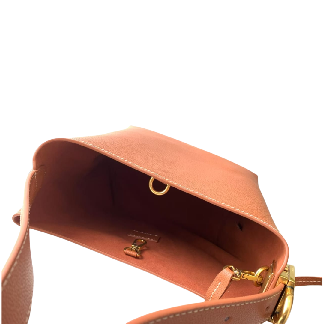 Pre-Owned Authentic Louis Vuitton Low Key Lock Leather Bag PM