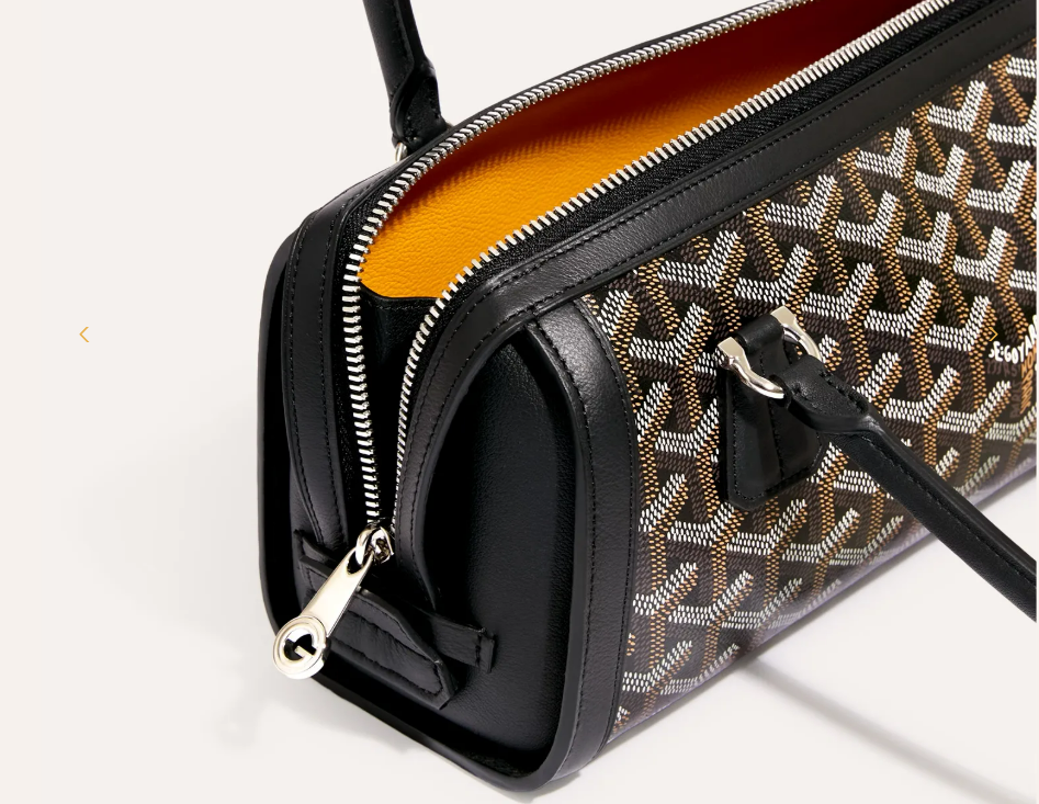 Goyard Bonbonnière Bag in Black close-up detail