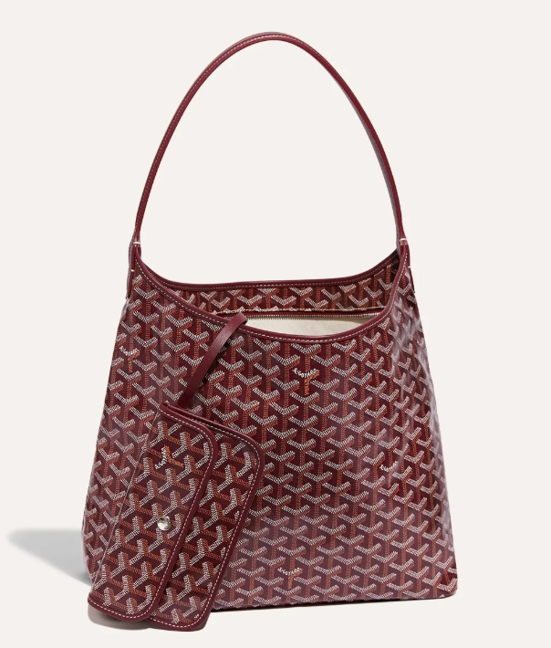 Pre-Owned Authentic - Goyard Bohème Hobo Burgundy Bag