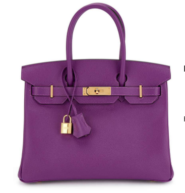 Pre-Owned Authentic Hermes Birkin 25cm Anemone