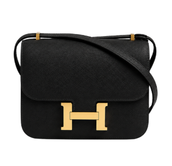 Pre-Owned Authentic - Hermes Constance 18 Epsom Leather Black with Gold Hardware