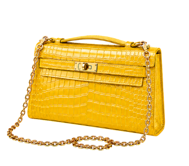 Hermes Kelly Pochette Yellow - Pre-Owned Authentic