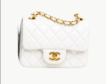 Pre-Owned Authentic - Vintage Chanel Mini Square Flap Bag in White