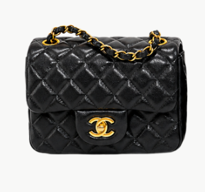 Pre-Owned Authentic - Vintage Chanel Mini Square Flap Bag in Black