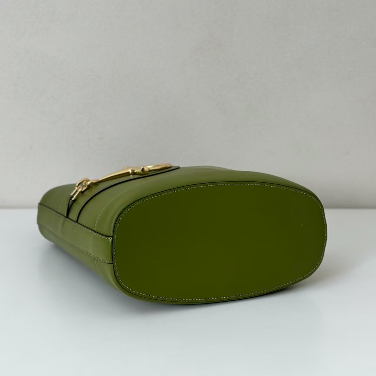 Gucci 73 Medium Bag Green Leather Pre-Owned Authentic