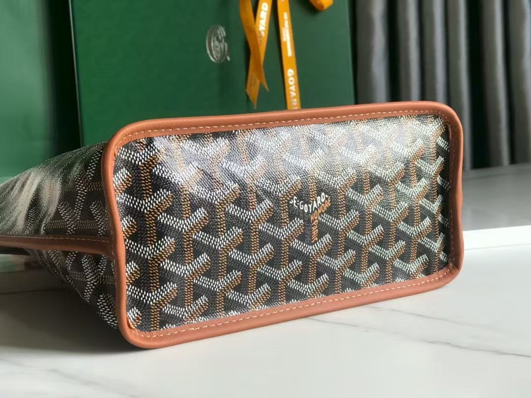 Goyard Anjou Mini Tote in Black and Tan – Pre-Owned Authentic