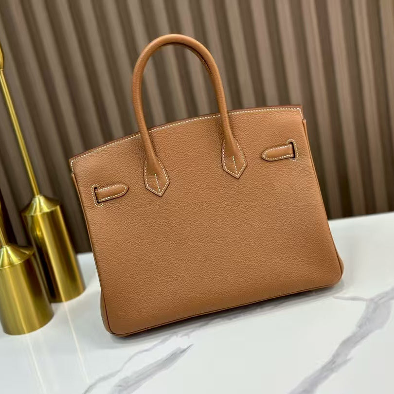 Hermes Birkin 30 Togo Leather in Gold with Gold Hardware – Pre-Owned Authentic