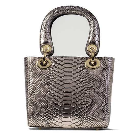 Mini Galina Silver-Leather Handbag BH30-1889SIL