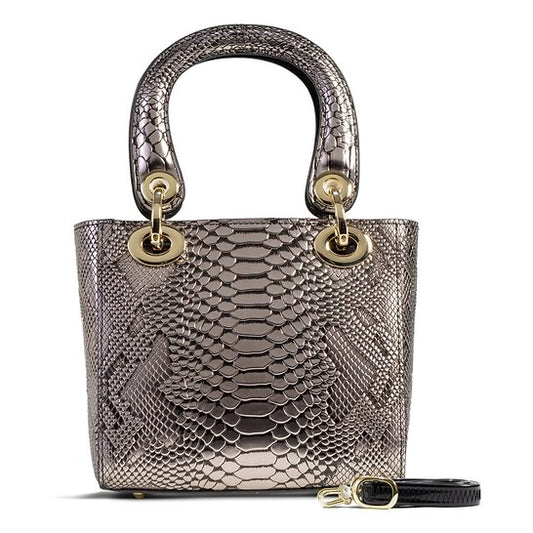 Mini Galina Silver-Leather Handbag BH30-1889SIL