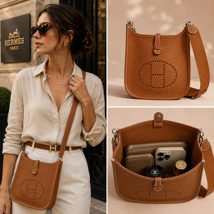 Pre-Owned Authentic - Hermes Evelyne  23  Taurillon Clemence Tan