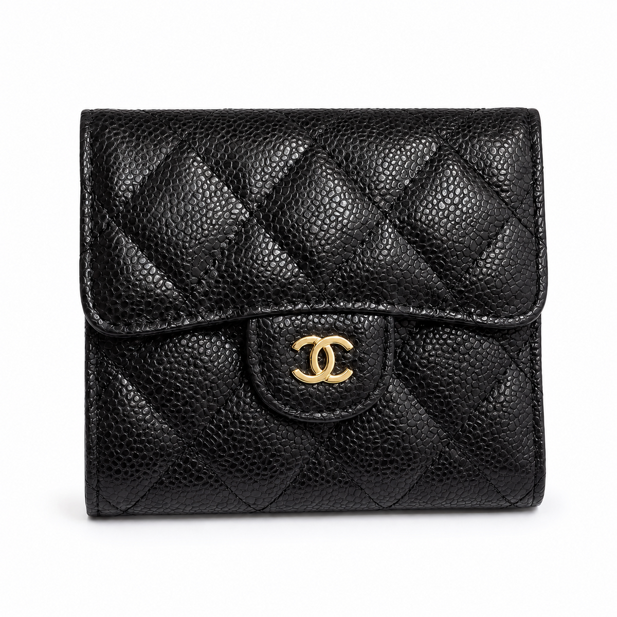 Chanel Classic Small Trifold Wallet in Black