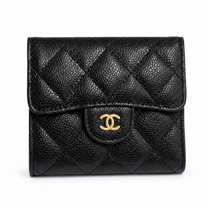 Chanel Classic Small Trifold Wallet in Black