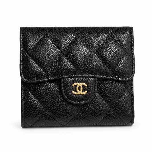 Chanel Classic Small Trifold Wallet in Black