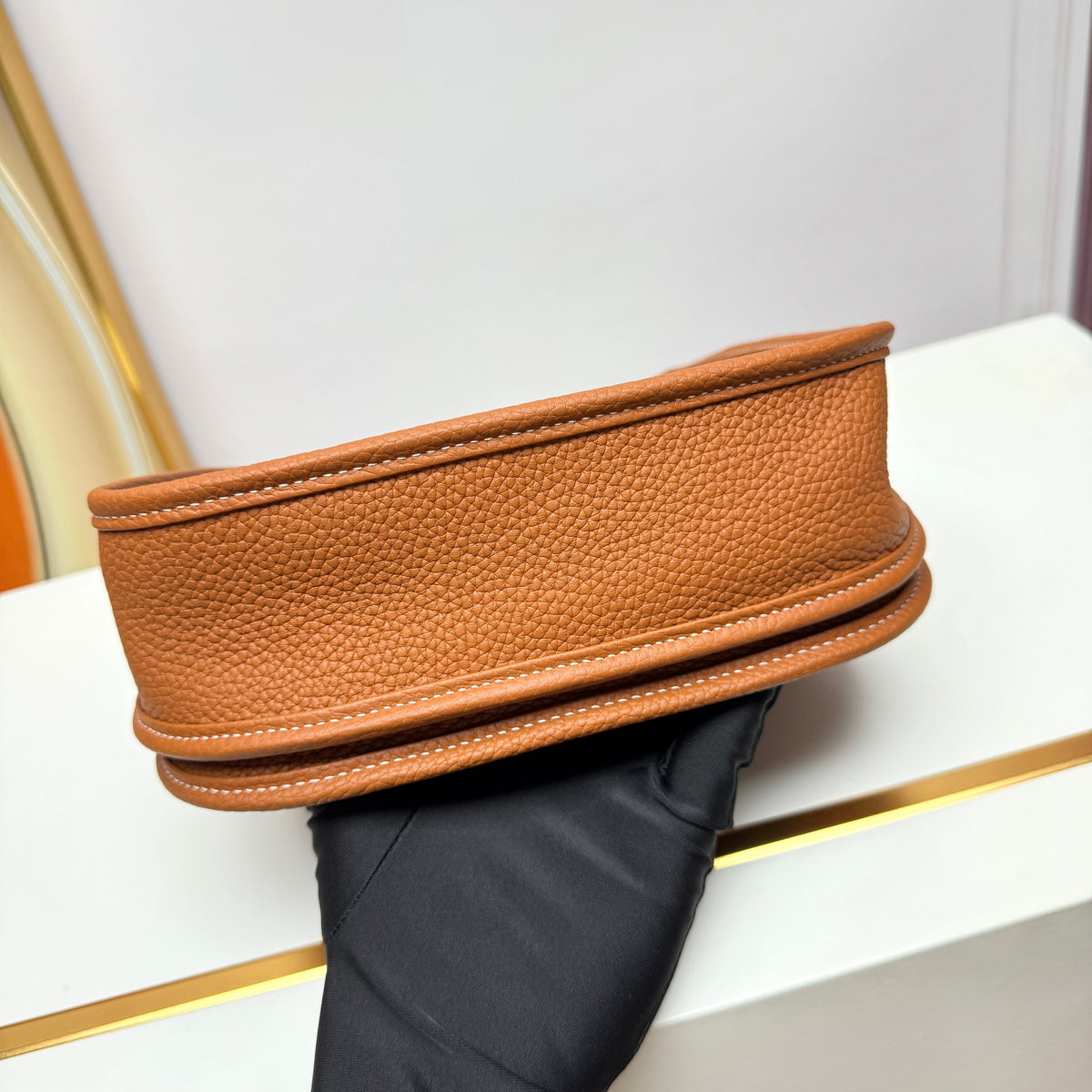 Hermes Evelyne  23  Taurillon Clemence Tan - Pre-Owned Authentic