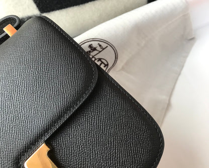 Hermes Constance 18 Epsom Leather Black with Gold Hardware - Pre-Owned Authentic