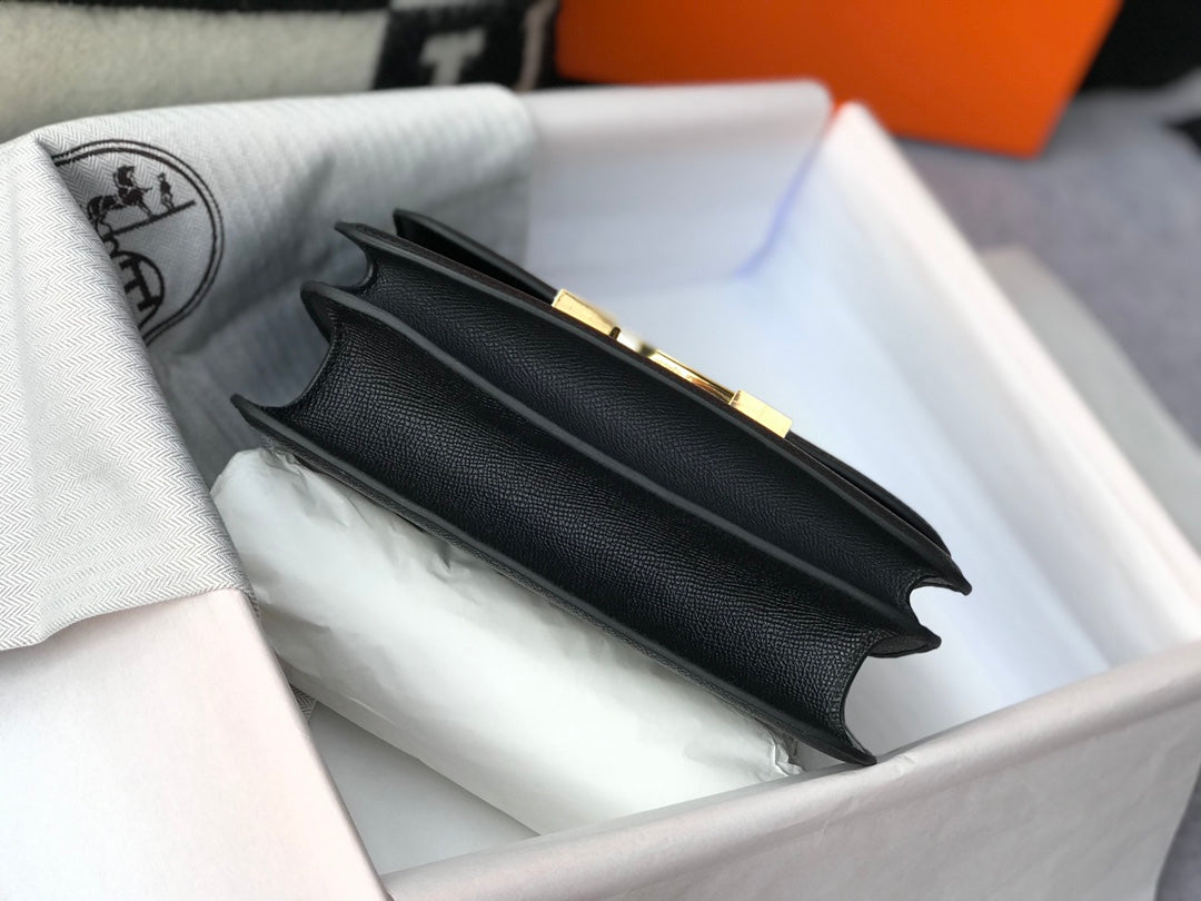 Hermes Constance 18 Epsom Leather Black with Gold Hardware - Pre-Owned Authentic