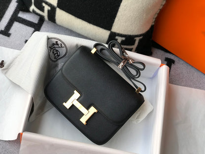 Hermes Constance 18 Epsom Leather Black with Gold Hardware - Pre-Owned Authentic