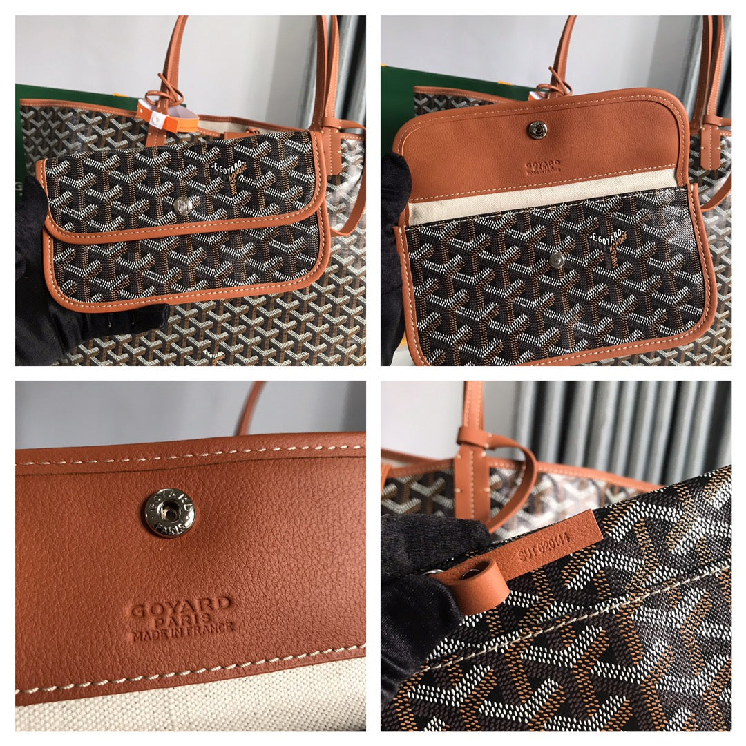 Goyard Artois PM Bag in Brown - Pre-Owned Authentic