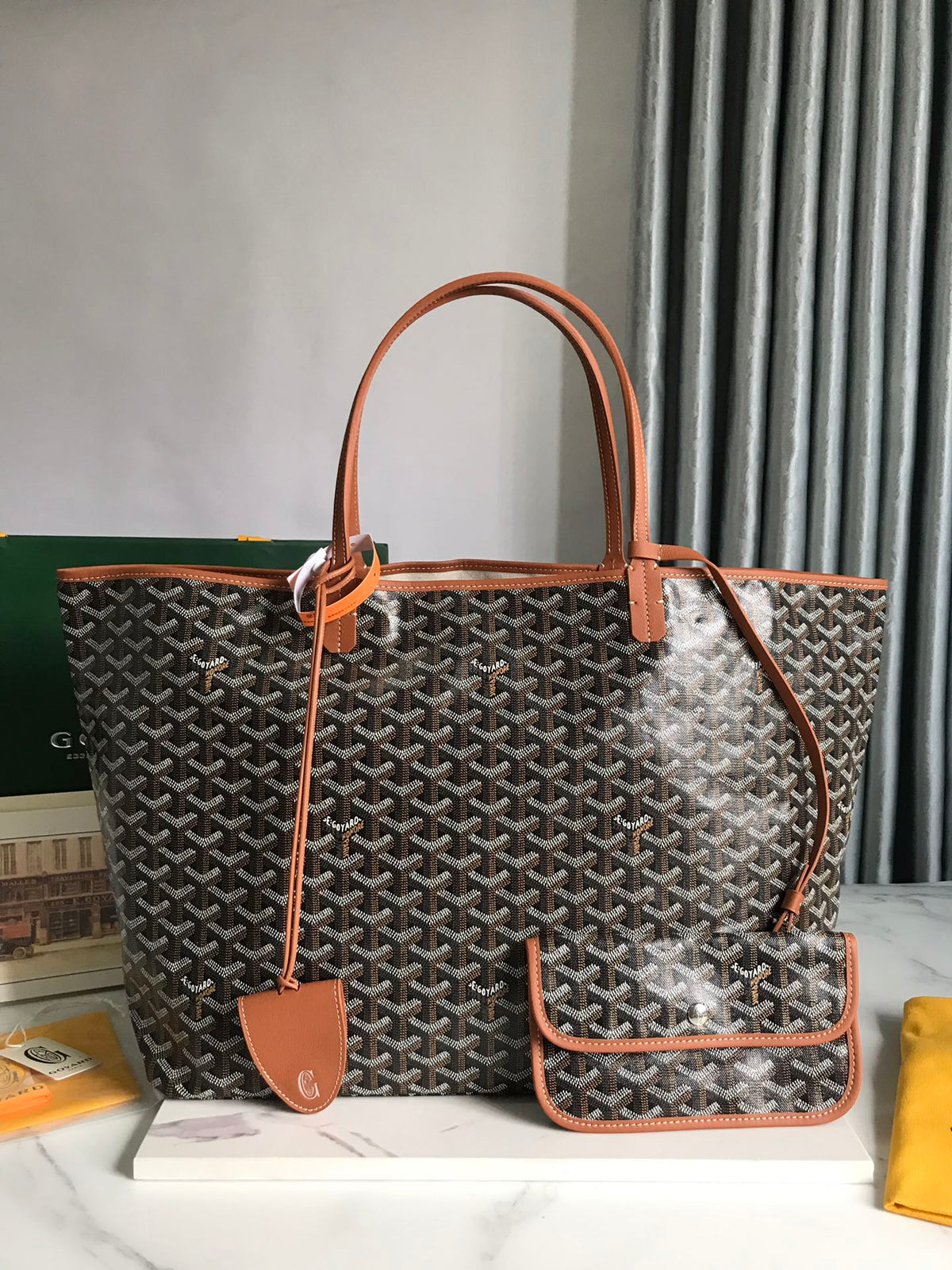 Goyard Artois PM Bag in Brown - Pre-Owned Authentic