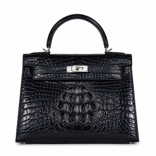 Hermes Kelly 25 Genuine Alligator  Leather - Pre-Owned Authentic