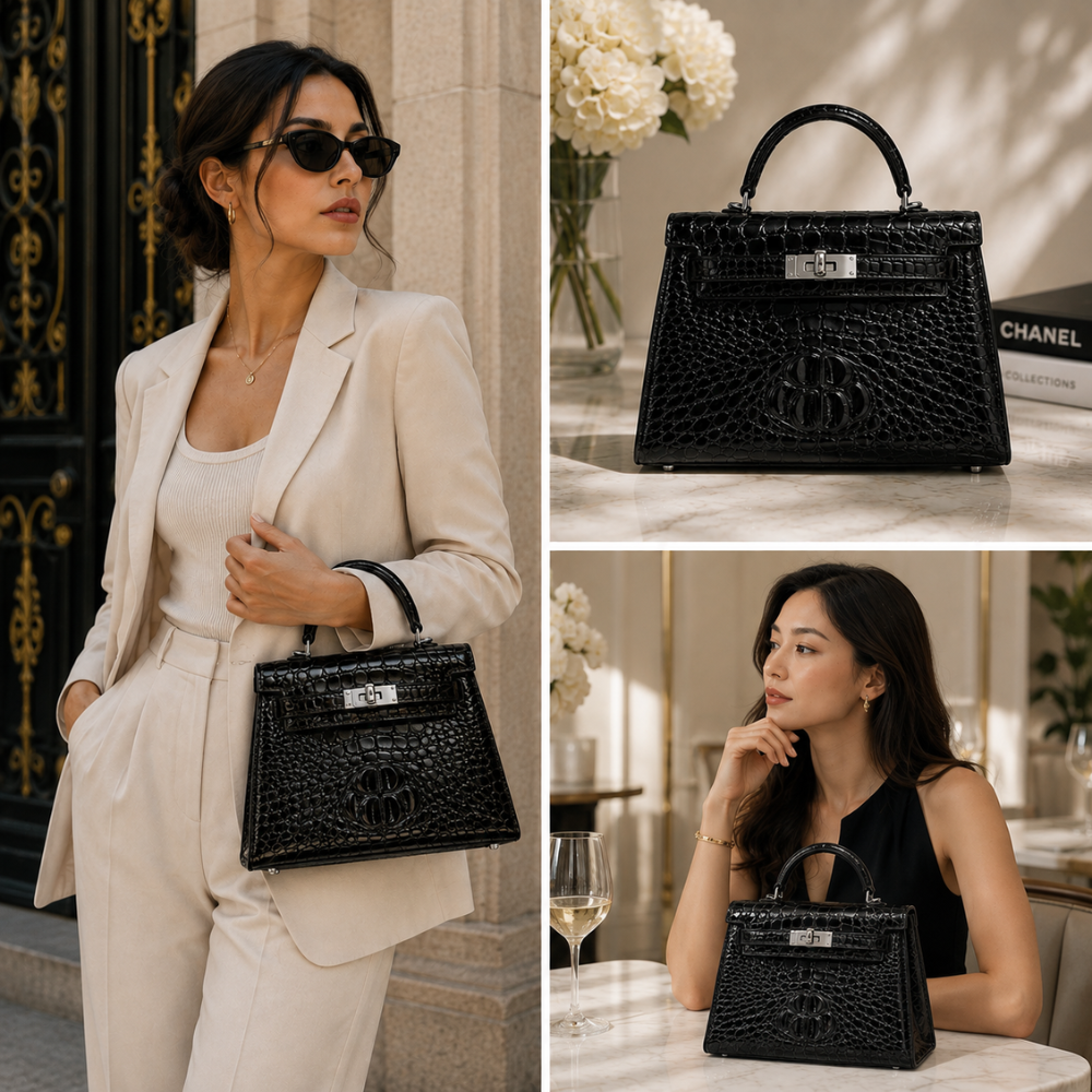Hermes Kelly 25 Genuine Alligator  Leather - Pre-Owned Authentic