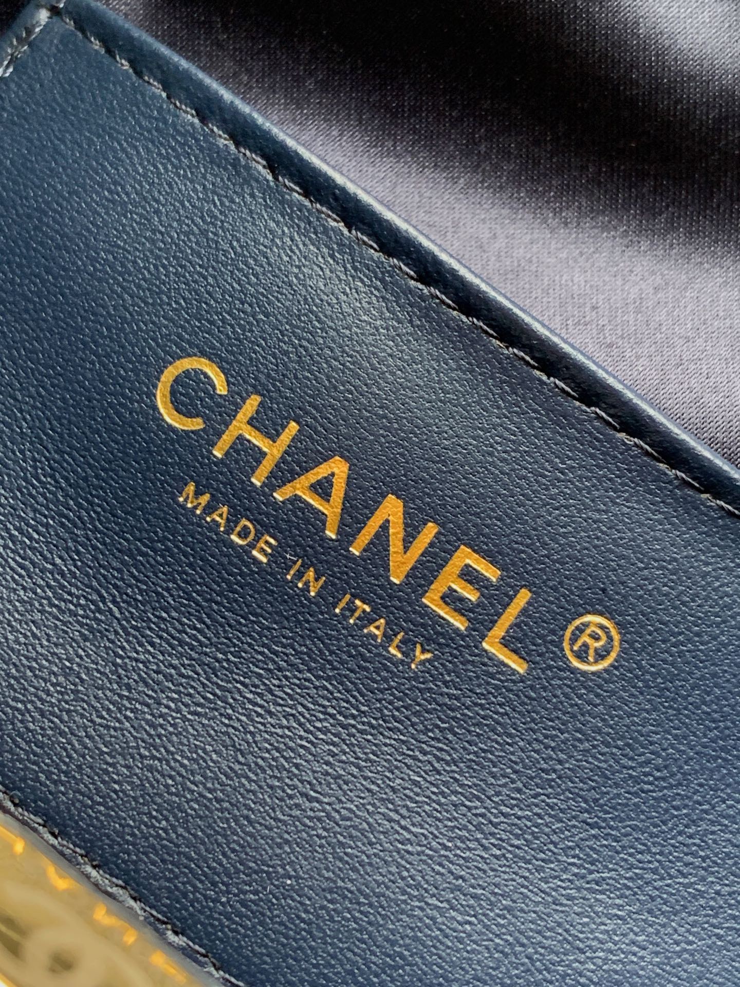 Chanel 25 Small Denim & Gold-Tone Metal  - Pre-Owned Authentic
