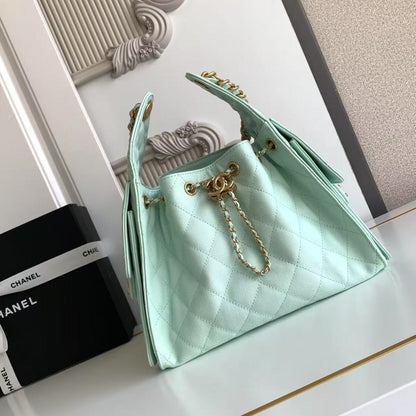 Chanel 25 Small in Light Green  - Pre-Owned Authentic