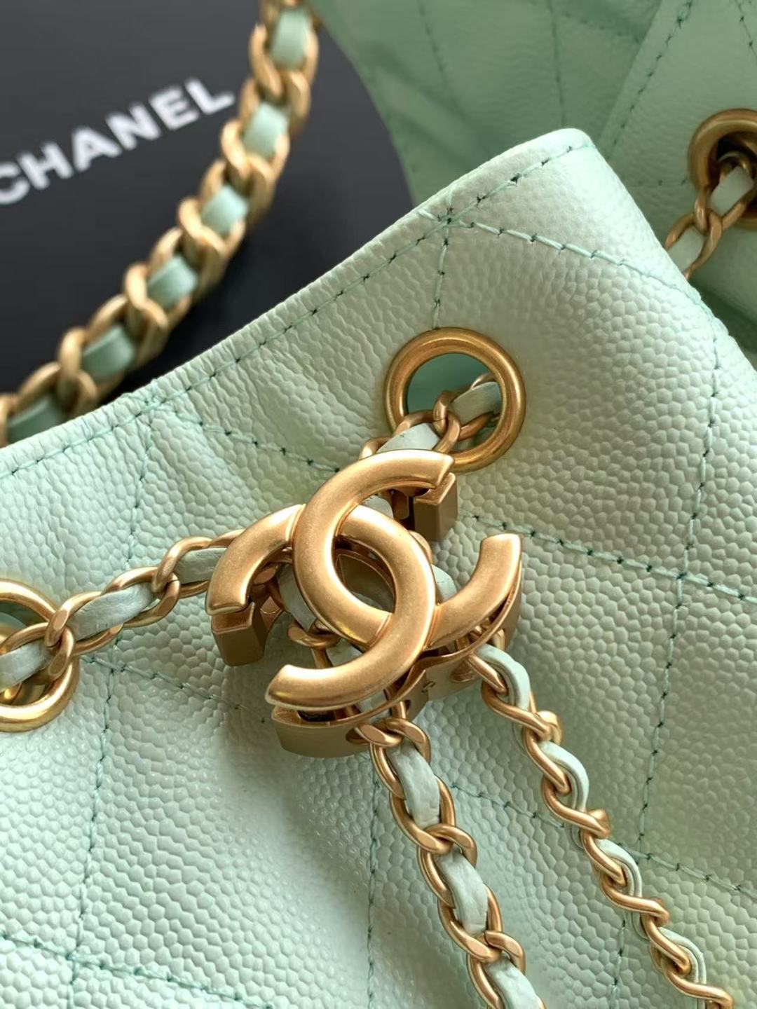 Chanel 25 Small in Light Green  - Pre-Owned Authentic