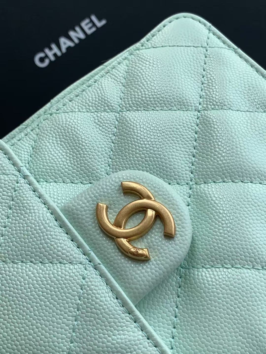 Chanel 25 Small in Light Green  - Pre-Owned Authentic