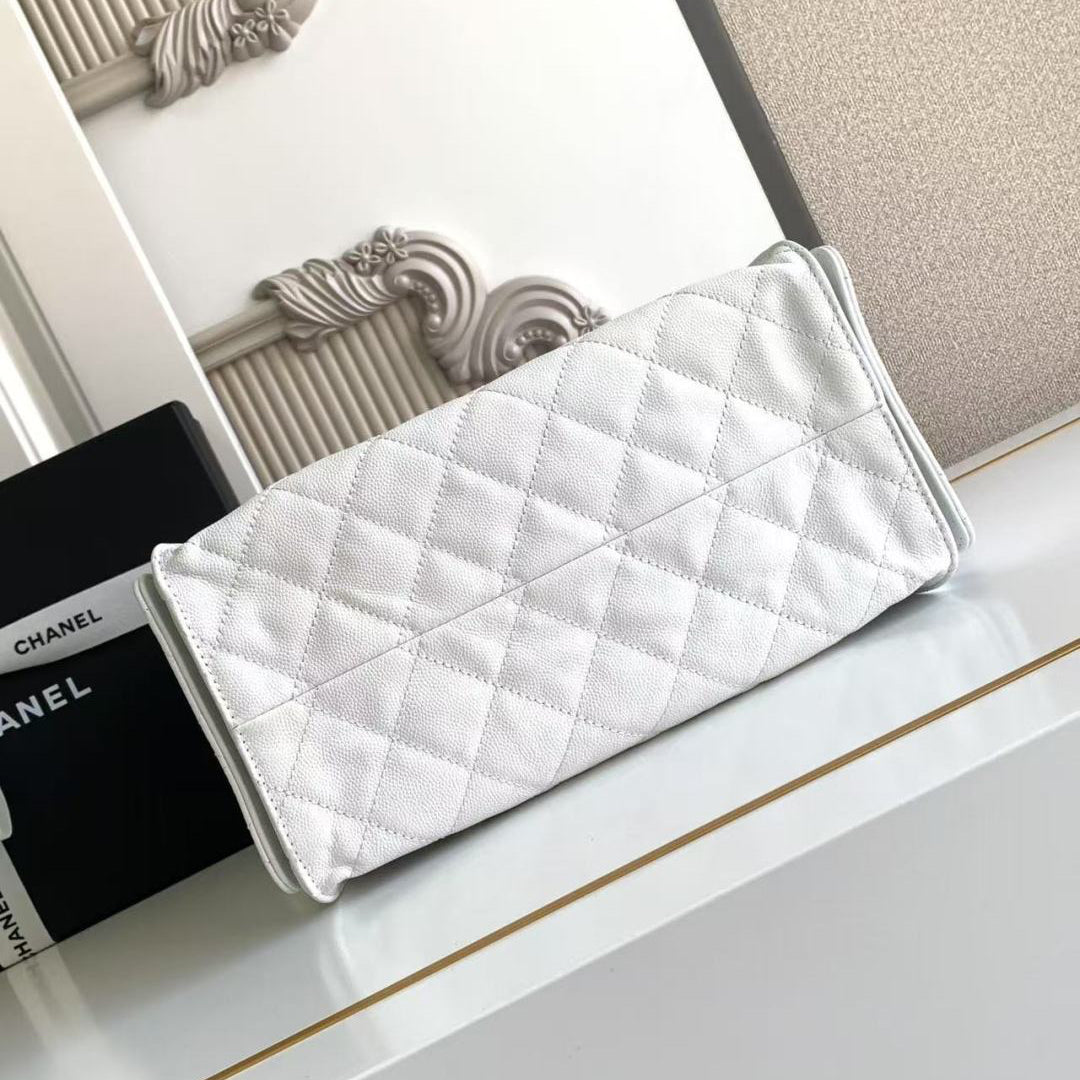 Chanel 25 Small in White - Pre-Owned Authentic
