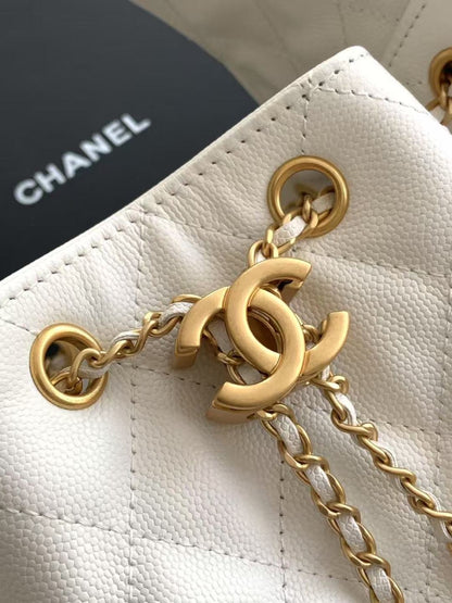 Chanel 25 Small in White - Pre-Owned Authentic