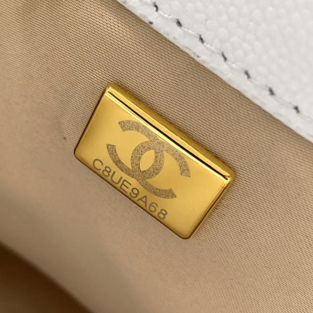 Chanel 25 Small in White - Pre-Owned Authentic