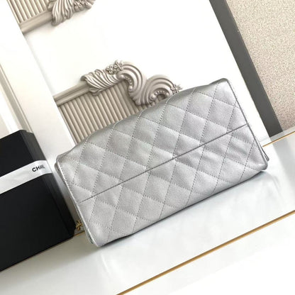 Chanel 25 Small in Silver - Pre-Owned Authentic