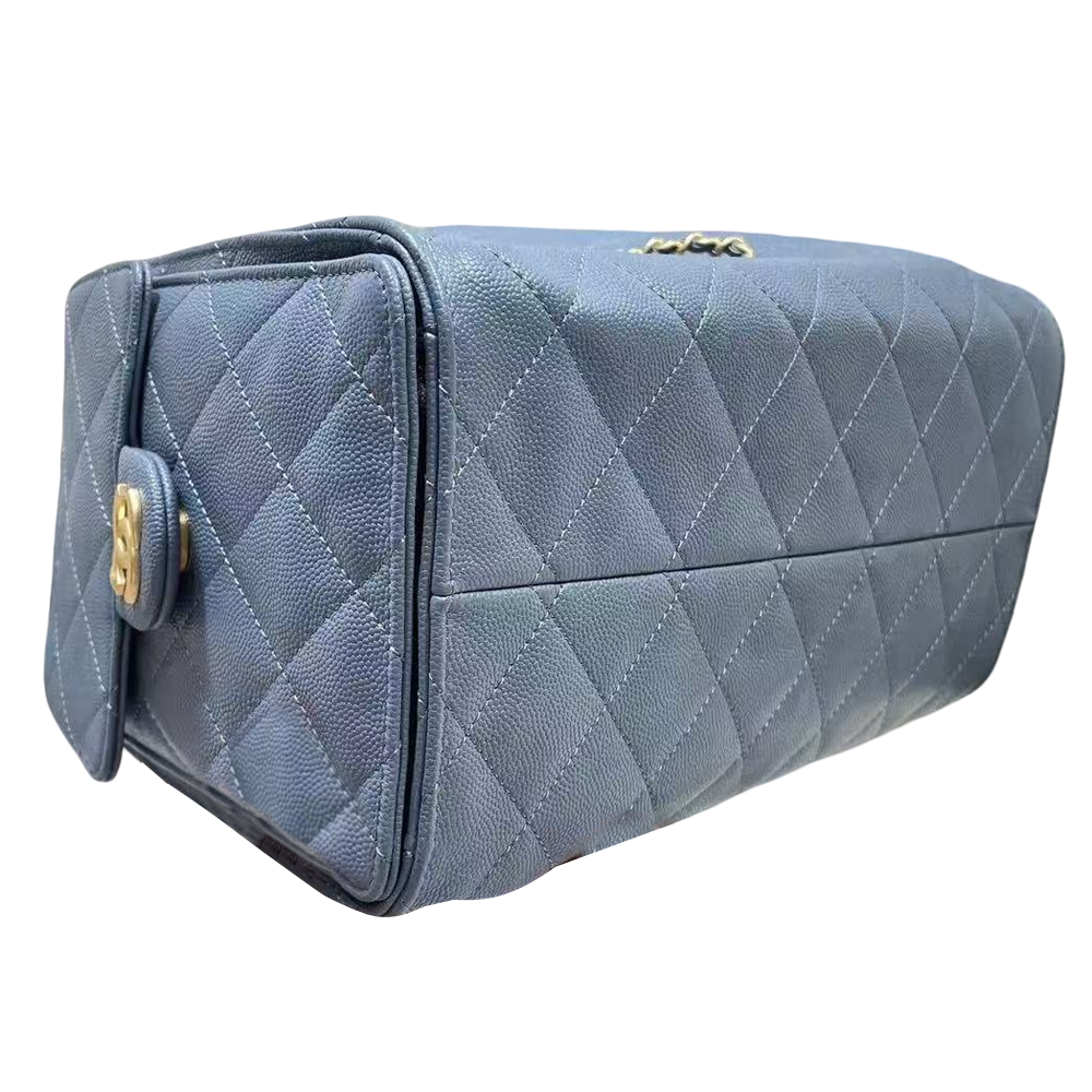 Pre-Owned Authentic Chanel 25 Small Light Blue Hobo AS5293