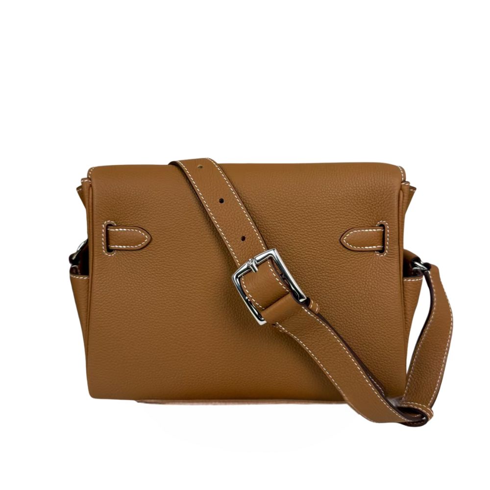 Hermès Kelly Messenger PM Bag – Yellow Leather with Palladium Hardware – Pre-Owned Authentic