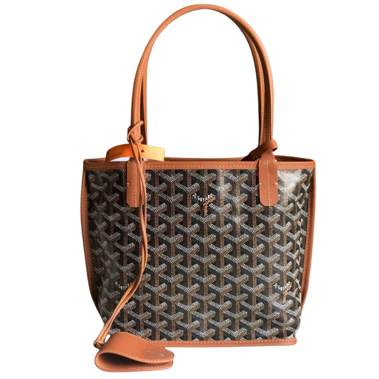 Goyard Anjou Mini Tote in Black and Tan – Pre-Owned Authentic