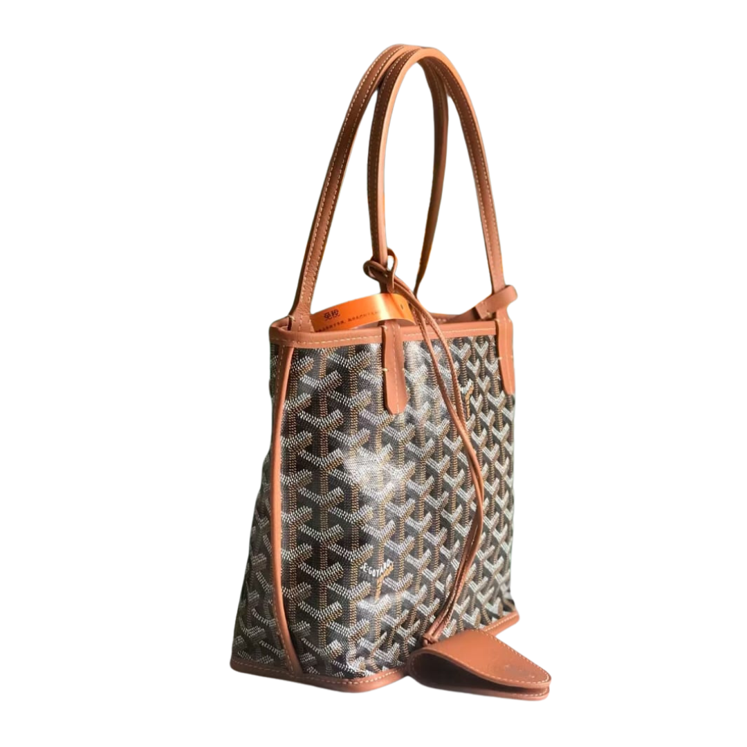 Goyard Anjou Mini Tote in Black and Tan – Pre-Owned Authentic