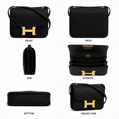 Hermes Constance 18 Epsom Leather Black with Gold Hardware - Pre-Owned Authentic