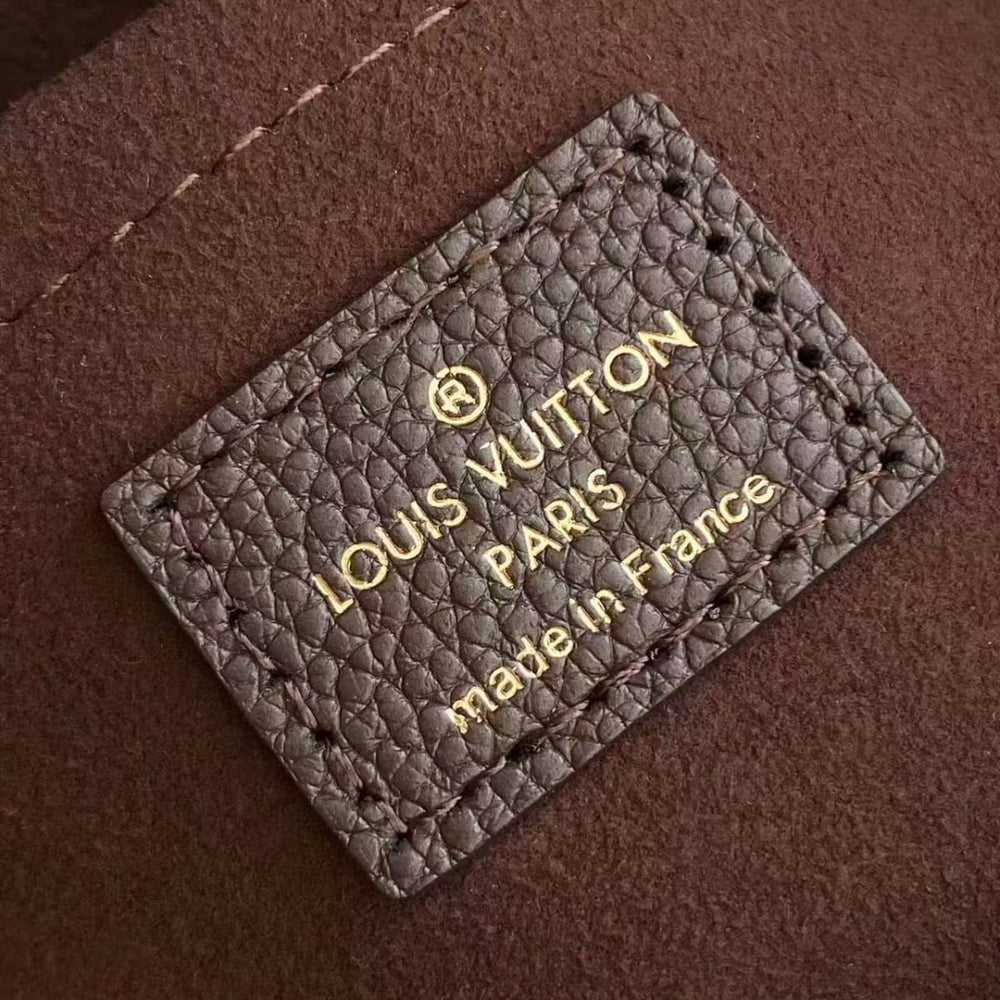 Pre-Owned Authentic Pochette Felicie Monogram Leather Tuffle Brown M80428