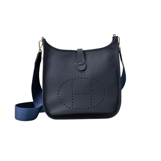 Hermes Evelyne TPM Taurillon Clemence Bleu Nuit – Pre-Owned Authentic
