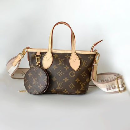 M46705 Pre-Owned Authentic Louis Vuitton Neverfull BB with Authentic RFID Tag