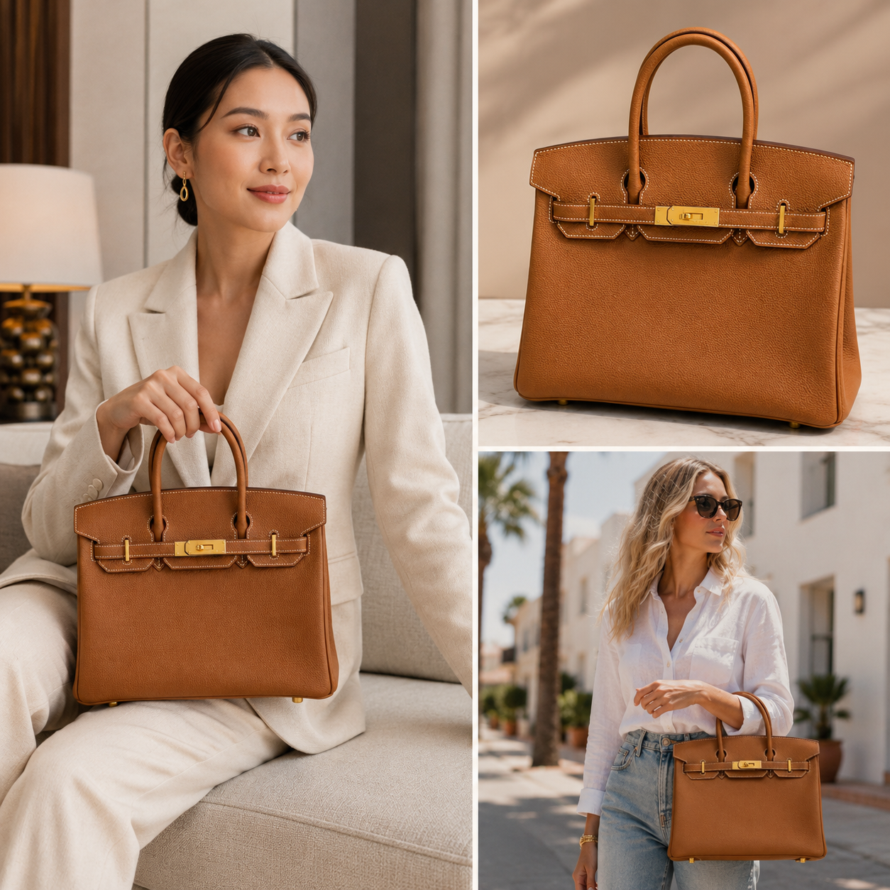 Hermes Birkin 30 Epsom Leather in Gold with Gold Hardware – Pre-Owned Authentic