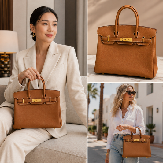Hermes Birkin 30 Epsom Leather in Gold with Gold Hardware – Pre-Owned Authentic