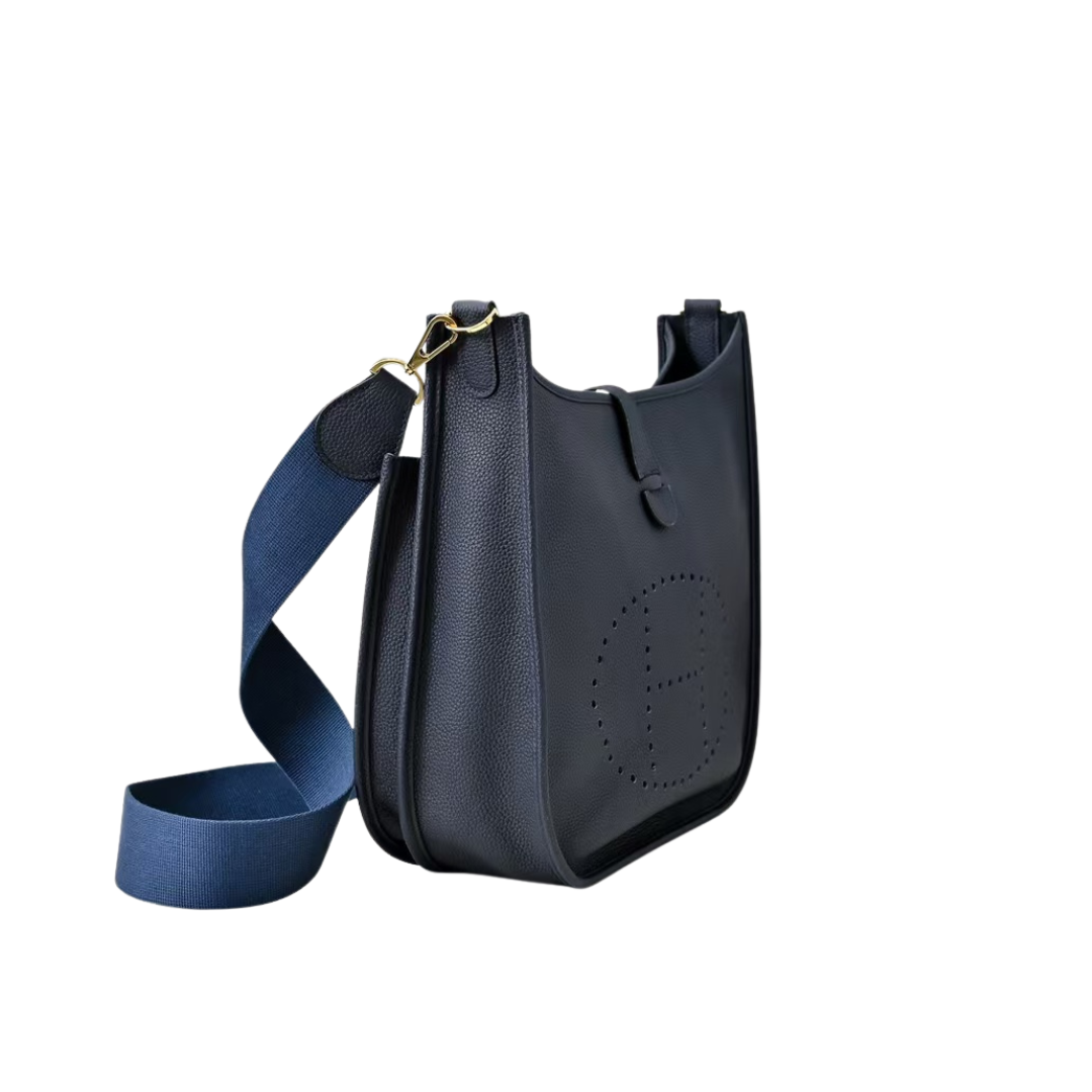 Hermes Evelyne TPM Taurillon Clemence Bleu Nuit – Pre-Owned Authentic