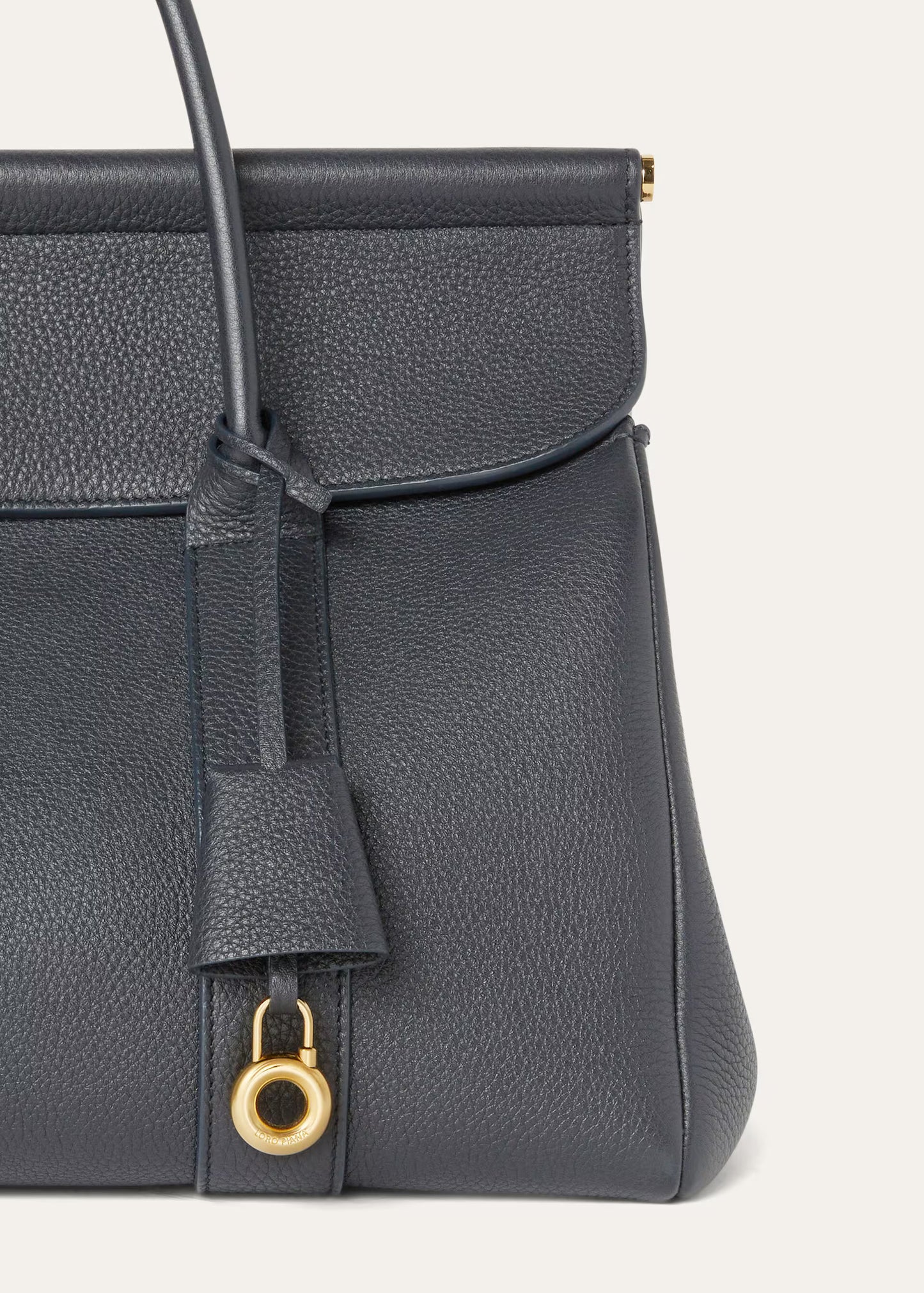 Loro Piana Loom Bag L32 in Black close-up detail