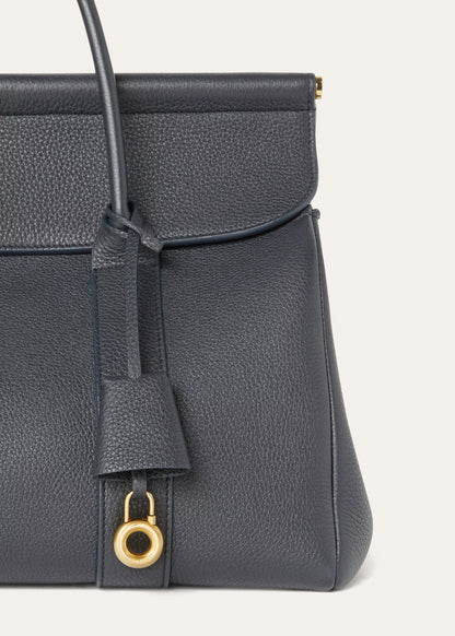 Loro Piana Loom Bag L32 in Black close-up detail