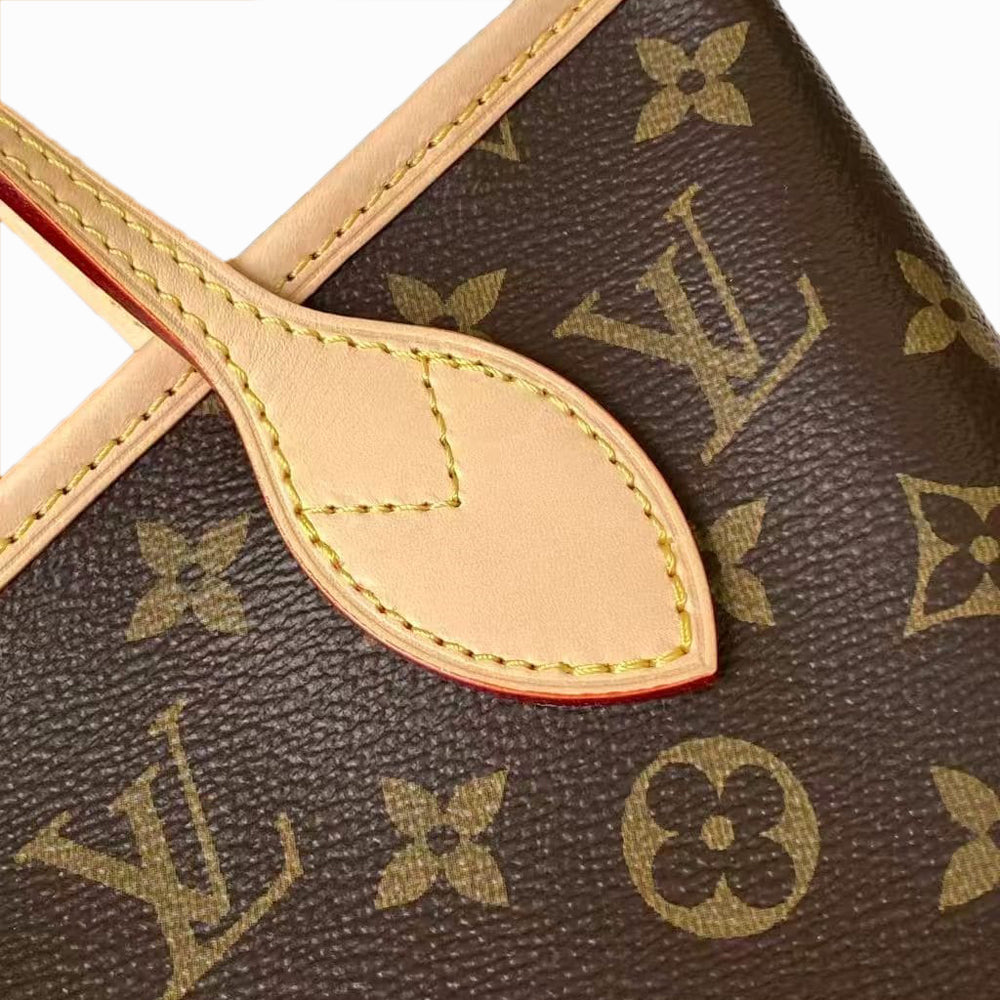 Pre-Owned Authentic Neverfull BB Rose Red M46786