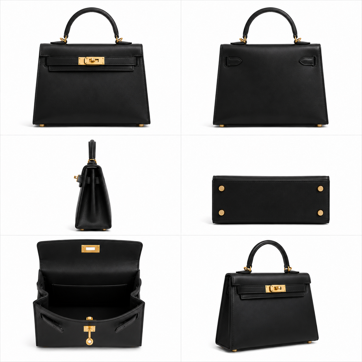 Pre-Owned Authentic - Hermes Mini Kelly 15 Black