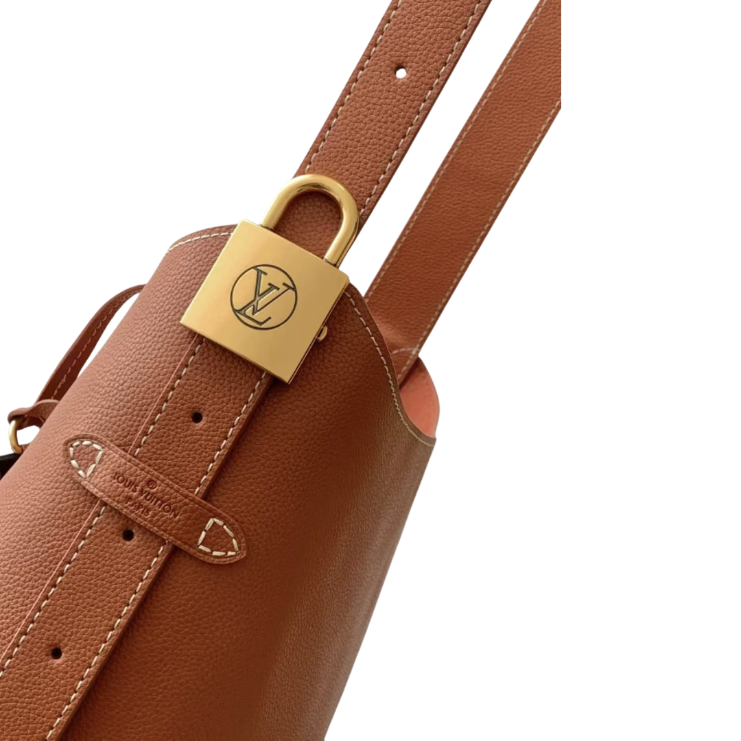 Pre-Owned Authentic Louis Vuitton  Low Key Lock Leather Bag PM